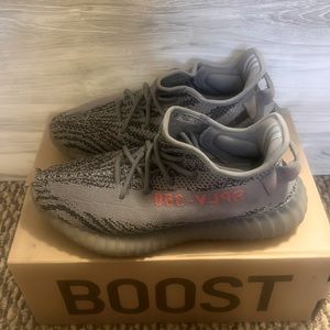 Yeezy 350 boost, size 9, grey and black